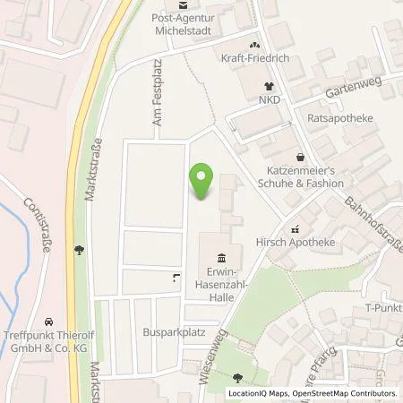 Standortübersicht der Tankstelle Entega Plus GmbH in 64720 Michelstadt