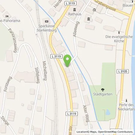 Standortübersicht der Tankstelle Entega Plus GmbH in 69434 Hirschhorn (Neckar)