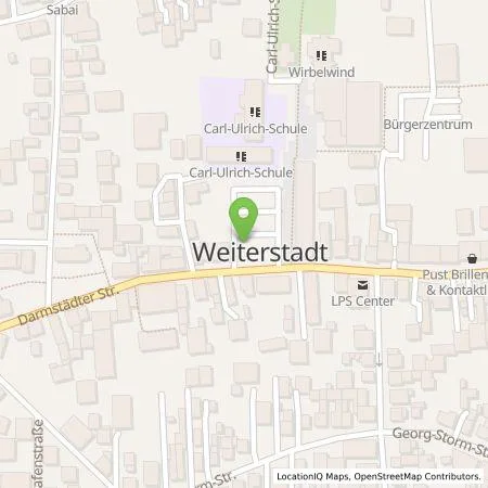 Standortübersicht der Tankstelle Entega Plus GmbH in 64331 Weiterstadt