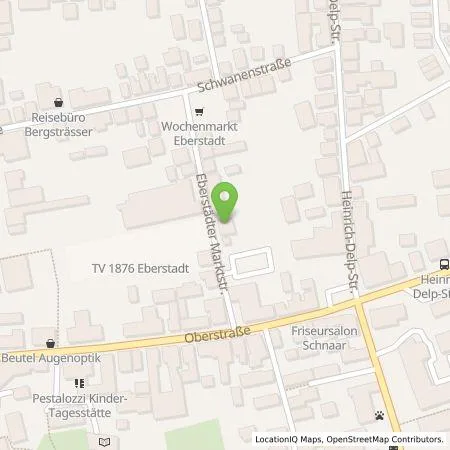 Standortübersicht der Tankstelle Entega Plus GmbH in 64297 Darmstadt