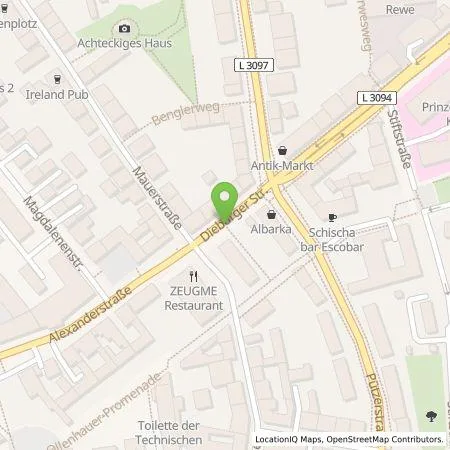 Standortübersicht der Tankstelle Entega Plus GmbH in 64283 Darmstadt