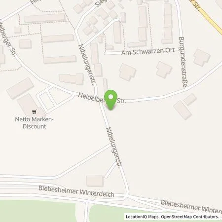 Standortübersicht der Tankstelle Entega Plus GmbH in 64584 Biebesheim am Rhein