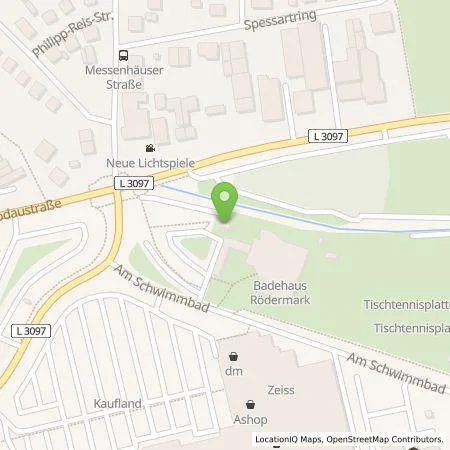 Standortübersicht der Tankstelle Entega Plus GmbH in 63322 Rödermark