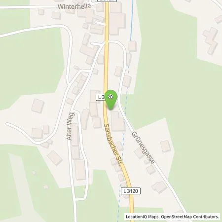 Standortübersicht der Tankstelle Entega Plus GmbH in 64760 Unter-Sensbach