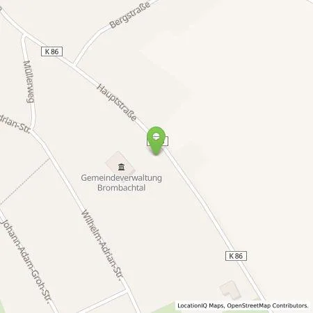 Standortübersicht der Tankstelle Entega Plus GmbH in 64753 Brombachtal