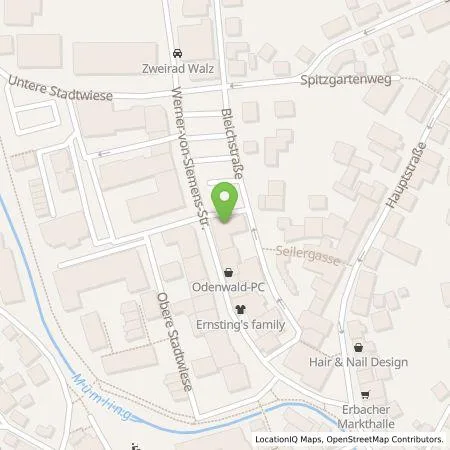 Standortübersicht der Tankstelle Entega Plus GmbH in 64711 Erbach