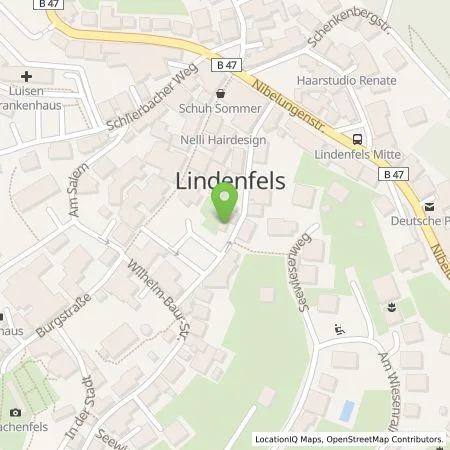 Standortübersicht der Tankstelle Entega Plus GmbH in 64678 Lindenfels