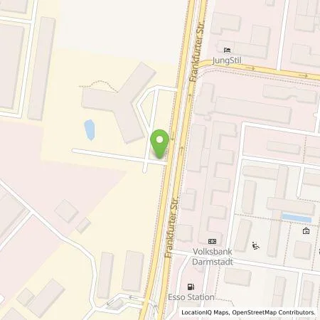 Standortübersicht der Tankstelle Entega Plus GmbH in 64293 Darmstadt