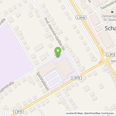 Standortübersicht der Tankstelle Entega Plus GmbH in 64850 Schaafheim