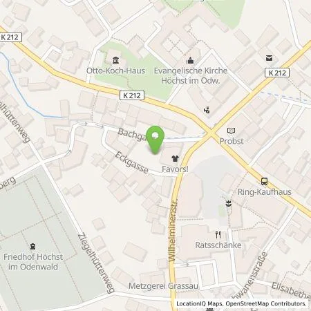 Standortübersicht der Tankstelle Entega Plus GmbH in 64739 Höchst