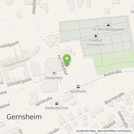 Standortübersicht der Tankstelle Entega Plus GmbH in 64579 Gernsheim