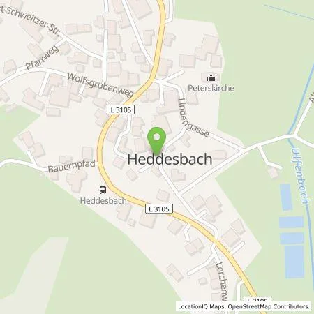 Standortübersicht der Tankstelle Entega Plus GmbH in 69434 Heddesbach