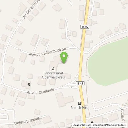 Standortübersicht der Tankstelle Entega Plus GmbH in 64711 Erbach