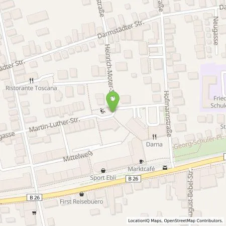 Standortübersicht der Tankstelle Entega Plus GmbH in 64347 Griesheim