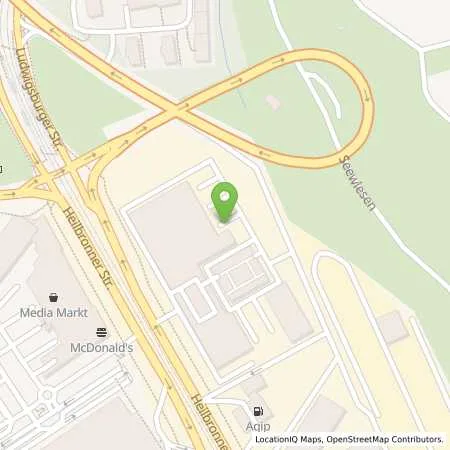 Standortübersicht der Tankstelle Allego GmbH in 70469 Stuttgart