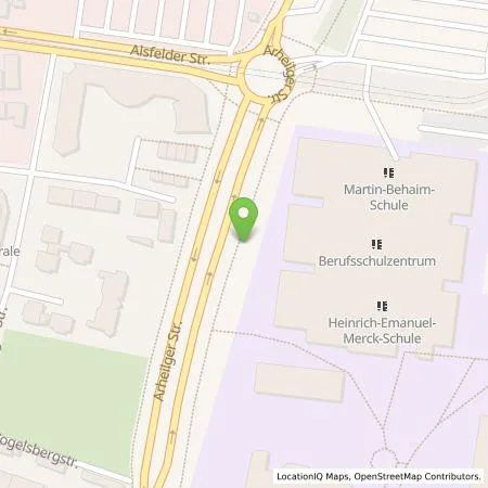 Standortübersicht der Tankstelle Entega Plus GmbH in 64289 Darmstadt