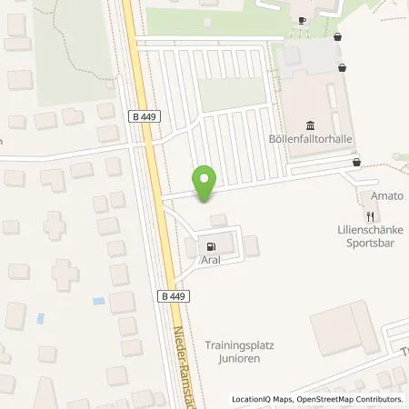 Standortübersicht der Tankstelle Entega Plus GmbH in 64285 Darmstadt