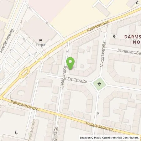 Standortübersicht der Tankstelle Entega Plus GmbH in 64293 Darmstadt