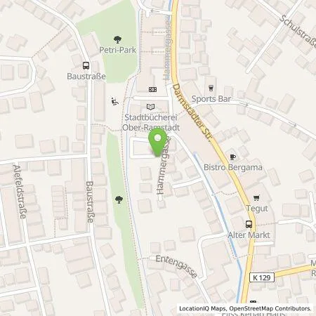 Standortübersicht der Tankstelle Entega Plus GmbH in 64372 Ober-Ramstadt