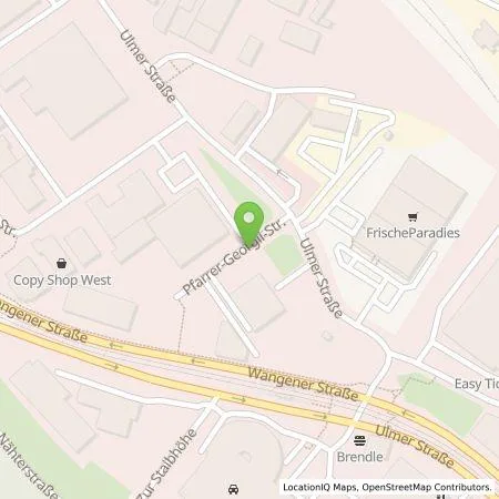 Standortübersicht der Tankstelle Stadtwerke Stuttgart GmbH in 70188 Stuttgart