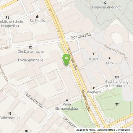 Standortübersicht der Tankstelle Stadtwerke Stuttgart GmbH in 70174 Stuttgart