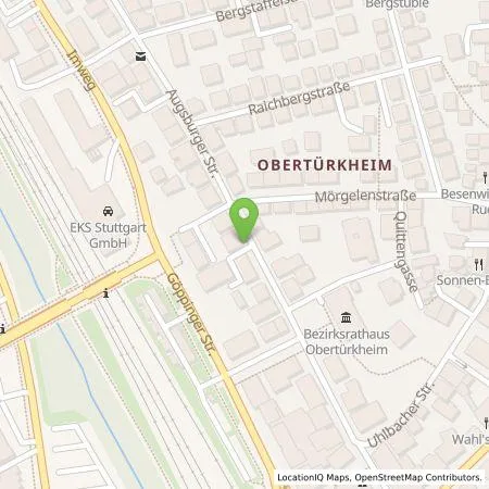 Standortübersicht der Tankstelle Stadtwerke Stuttgart GmbH in 70329 Stuttgart