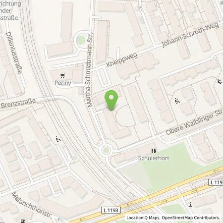 Standortübersicht der Tankstelle Stadtwerke Stuttgart GmbH in 70374 Stuttgart