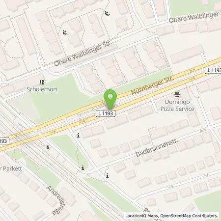 Standortübersicht der Tankstelle Stadtwerke Stuttgart GmbH in 70374 Stuttgart