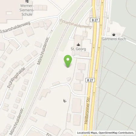 Standortübersicht der Tankstelle Stadtwerke Stuttgart GmbH in 70191 Stuttgart