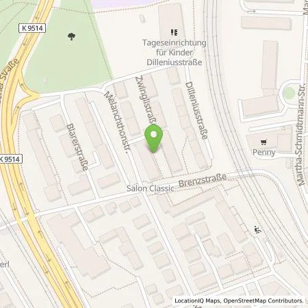 Standortübersicht der Tankstelle Stadtwerke Stuttgart GmbH in 70374 Stuttgart