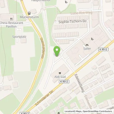 Standortübersicht der Tankstelle Stadtwerke Stuttgart GmbH in 70374 Stuttgart