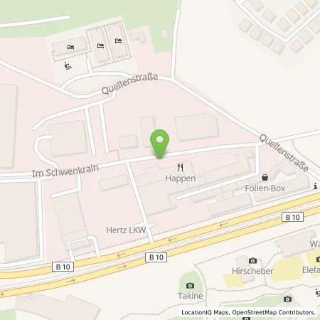 Standortübersicht der Tankstelle Stadtwerke Stuttgart GmbH in 70376 Stuttgart