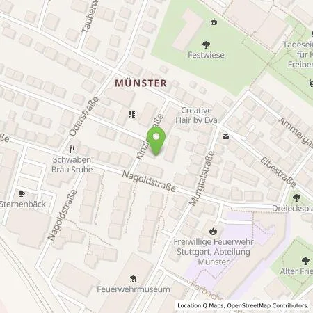 Standortübersicht der Tankstelle Stadtwerke Stuttgart GmbH in 70572 Stuttgart