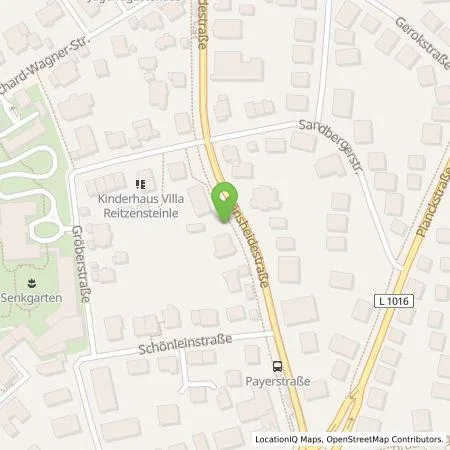 Standortübersicht der Tankstelle Stadtwerke Stuttgart GmbH in 70184 Stuttgart