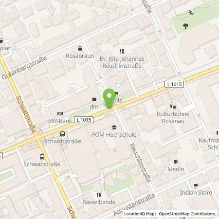 Standortübersicht der Tankstelle Stadtwerke Stuttgart GmbH in 70178 Stuttgart