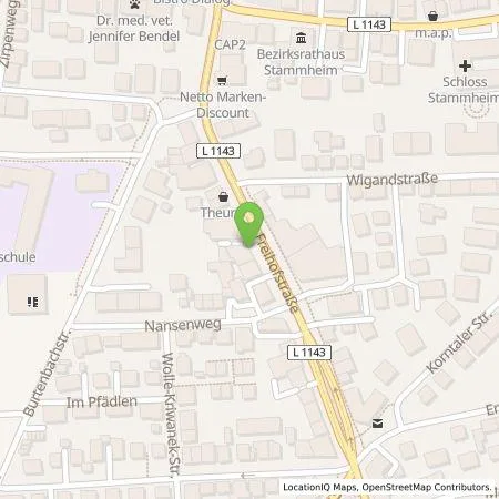 Standortübersicht der Tankstelle Stadtwerke Stuttgart GmbH in 70439 Stuttgart