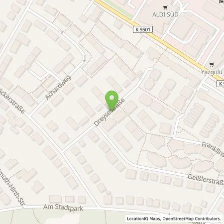 Standortübersicht der Tankstelle Stadtwerke Stuttgart GmbH in 70435 Stuttgart