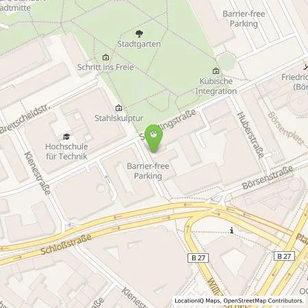 Standortübersicht der Tankstelle Stadtwerke Stuttgart GmbH in 70174 Stuttgart