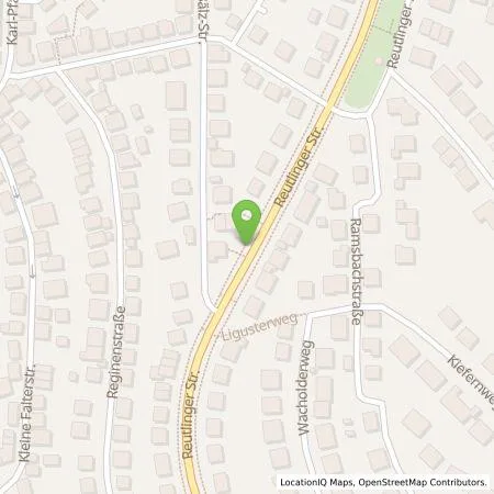 Standortübersicht der Tankstelle Stadtwerke Stuttgart GmbH in 70597 Stuttgart