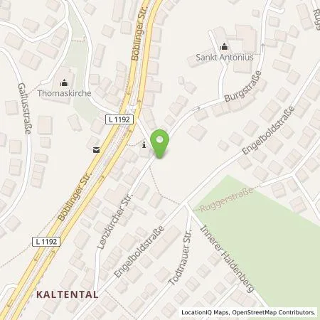 Standortübersicht der Tankstelle Stadtwerke Stuttgart GmbH in 70569 Stuttgart