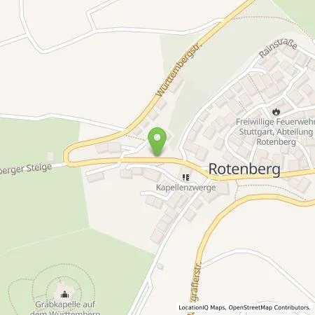 Standortübersicht der Tankstelle Stadtwerke Stuttgart GmbH in 70327 Stuttgart