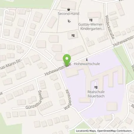 Standortübersicht der Tankstelle EnBW mobility+ AG und Co.KG in 70469 Stuttgart