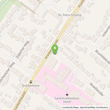 Standortübersicht der Tankstelle Stadtwerke Hürth AöR in 50354 Hürth