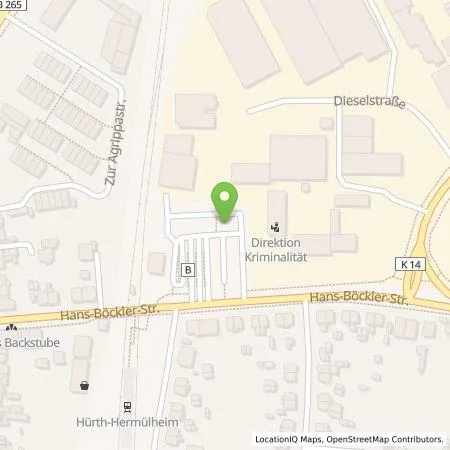 Standortübersicht der Tankstelle Stadtwerke Hürth AöR in 50354 Hürth