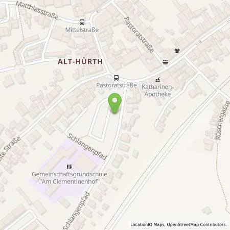 Standortübersicht der Tankstelle Stadtwerke Hürth AöR in 50354 Hürth