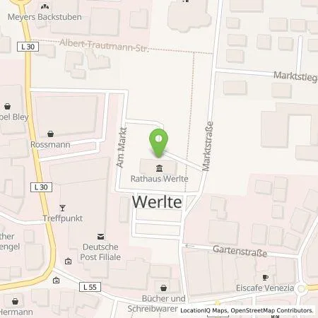 Standortübersicht der Tankstelle EWE Go GmbH in 49757 Werlte