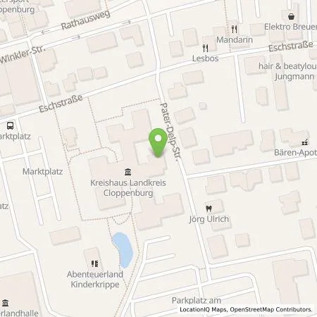 Standortübersicht der Tankstelle EWE Go GmbH in 49661 Cloppenburg