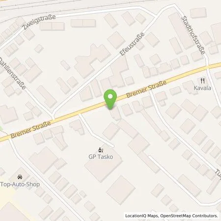 Standortübersicht der Tankstelle EWE Go GmbH in 27749 Delmenhorst