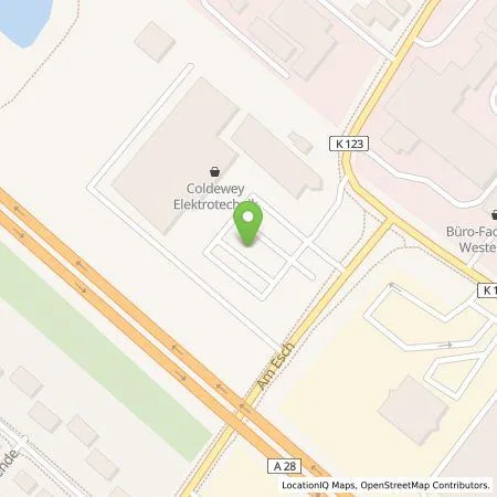 Standortübersicht der Tankstelle EWE Go GmbH in 26655 Westerstede