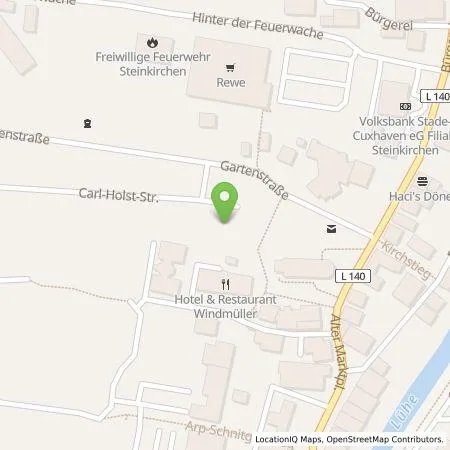 Standortübersicht der Tankstelle EWE Go GmbH in 21720 Steinkirchen